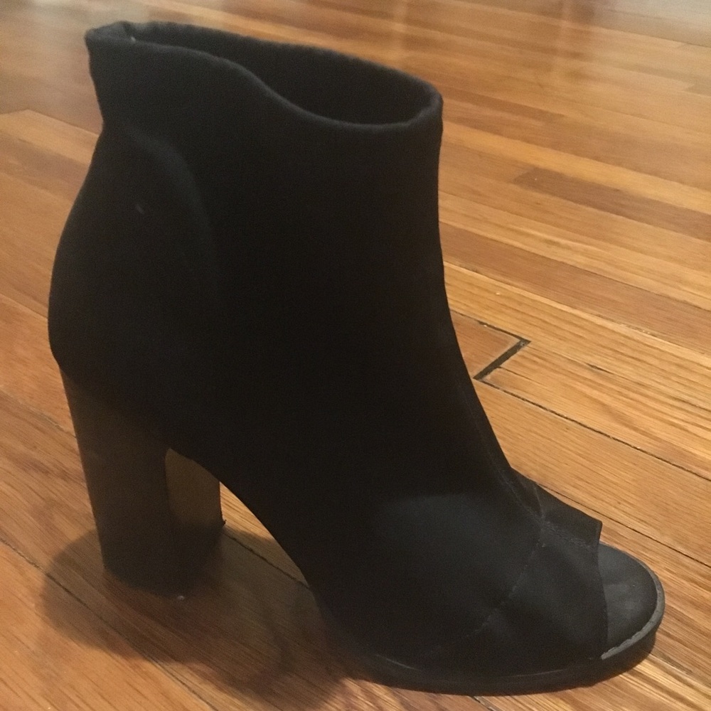 Urban Outfitters Peep Toe Sock Booties